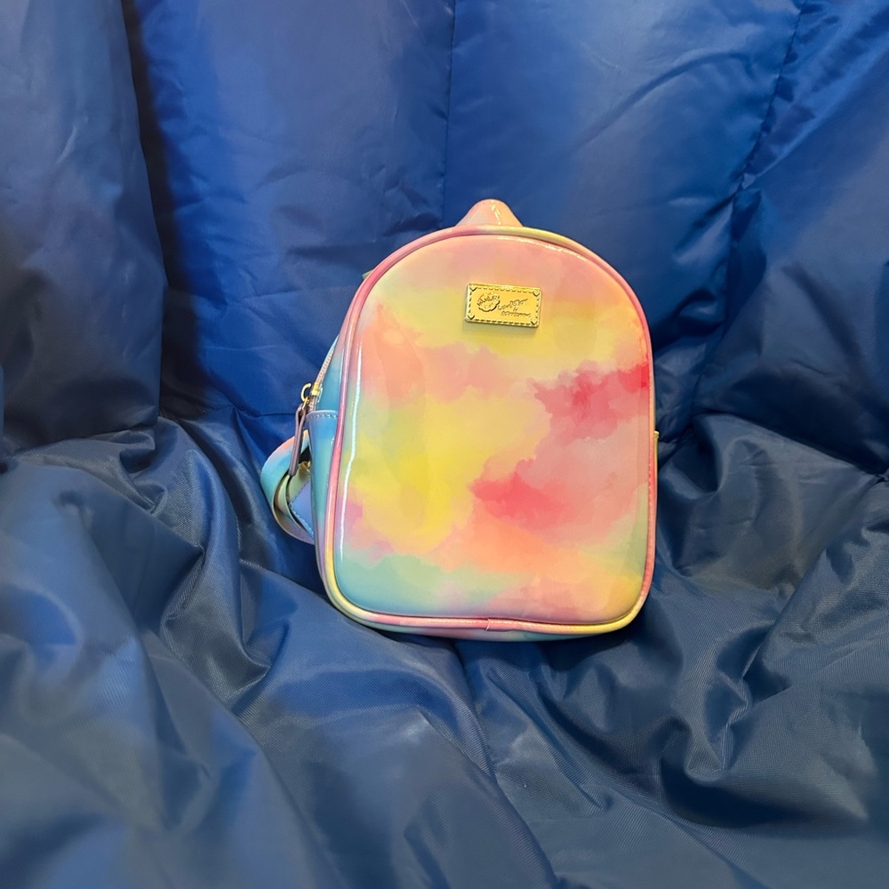 𝅺betsey Johnson Multi Color Mini Moveable Butterfly Wings Backpack Like New